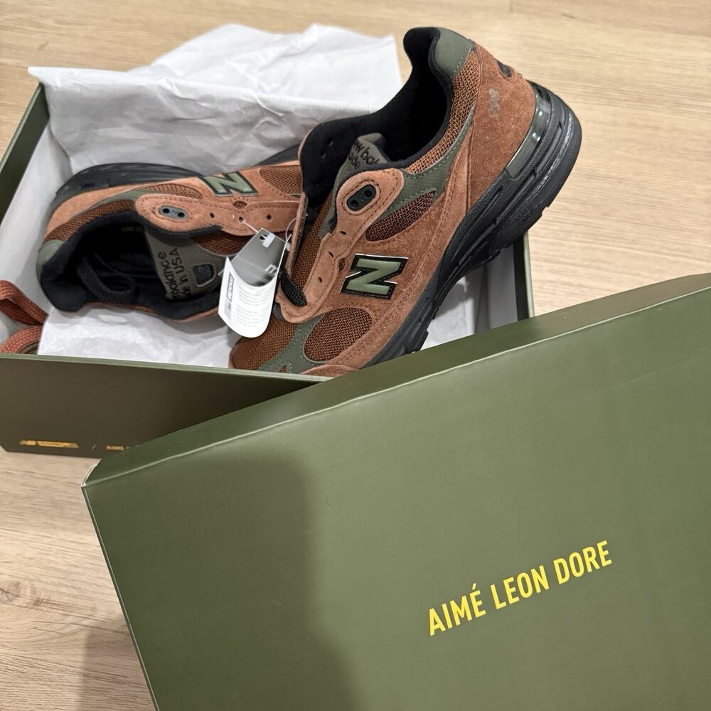 NEW New Balance 993 WR993ALD Aimé Leon Dore 'Beef & Broccoli' Women's 7.5 Men 6